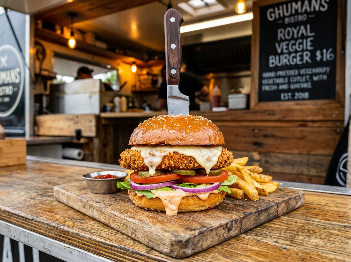 Ghumans Royal Veggie Burger
