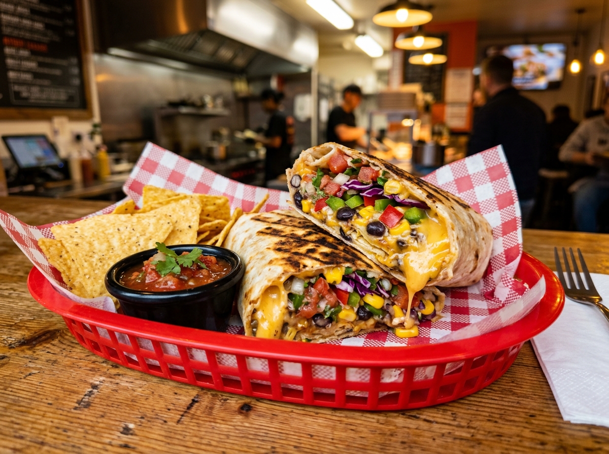 Mexican Salsa & Cheese Wrap