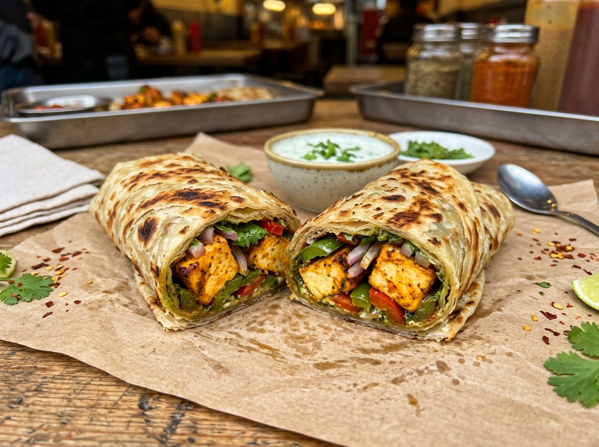 Punjabi Paneer Tikka Wrap